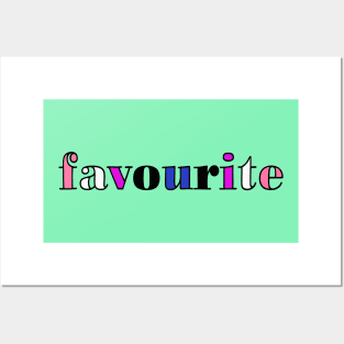 favourite - You are my favourite (genderfluid flag colours) Posters and Art